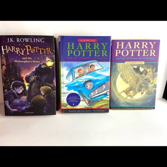 Harry Potter: Complete Books Set wt Hogwarts - Picture 3 of 8